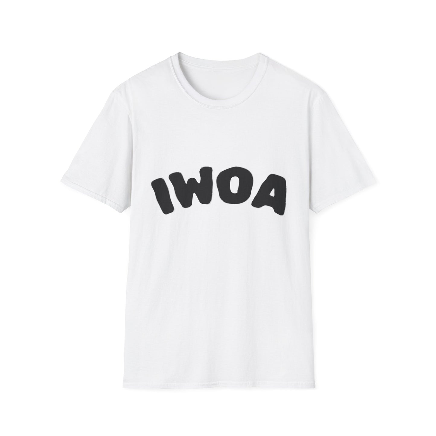 IWOA Unisex Softstyle T-Shirt - Playful Graphic Tee for Everyday Wear, Perfect for Gifts, Casual Outings, and Celebrations
