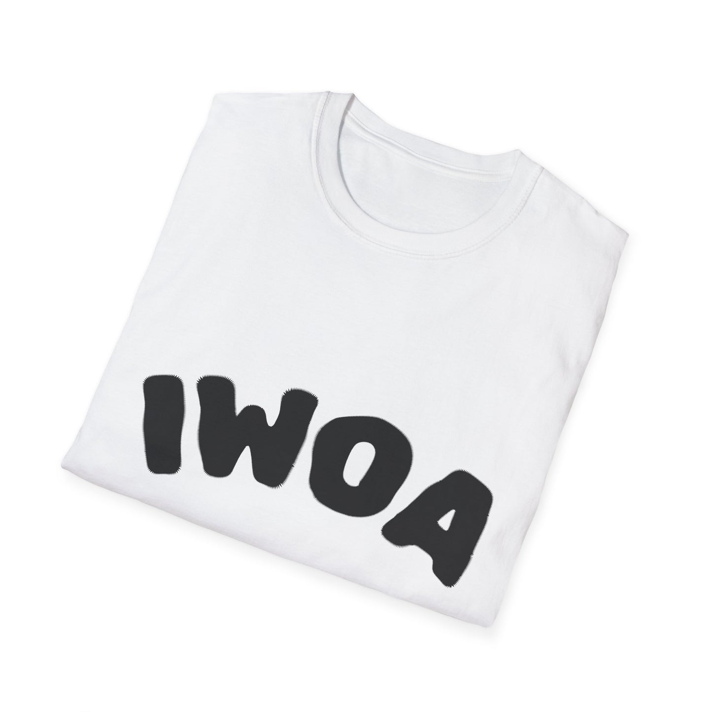 IWOA Unisex Softstyle T-Shirt - Playful Graphic Tee for Everyday Wear, Perfect for Gifts, Casual Outings, and Celebrations