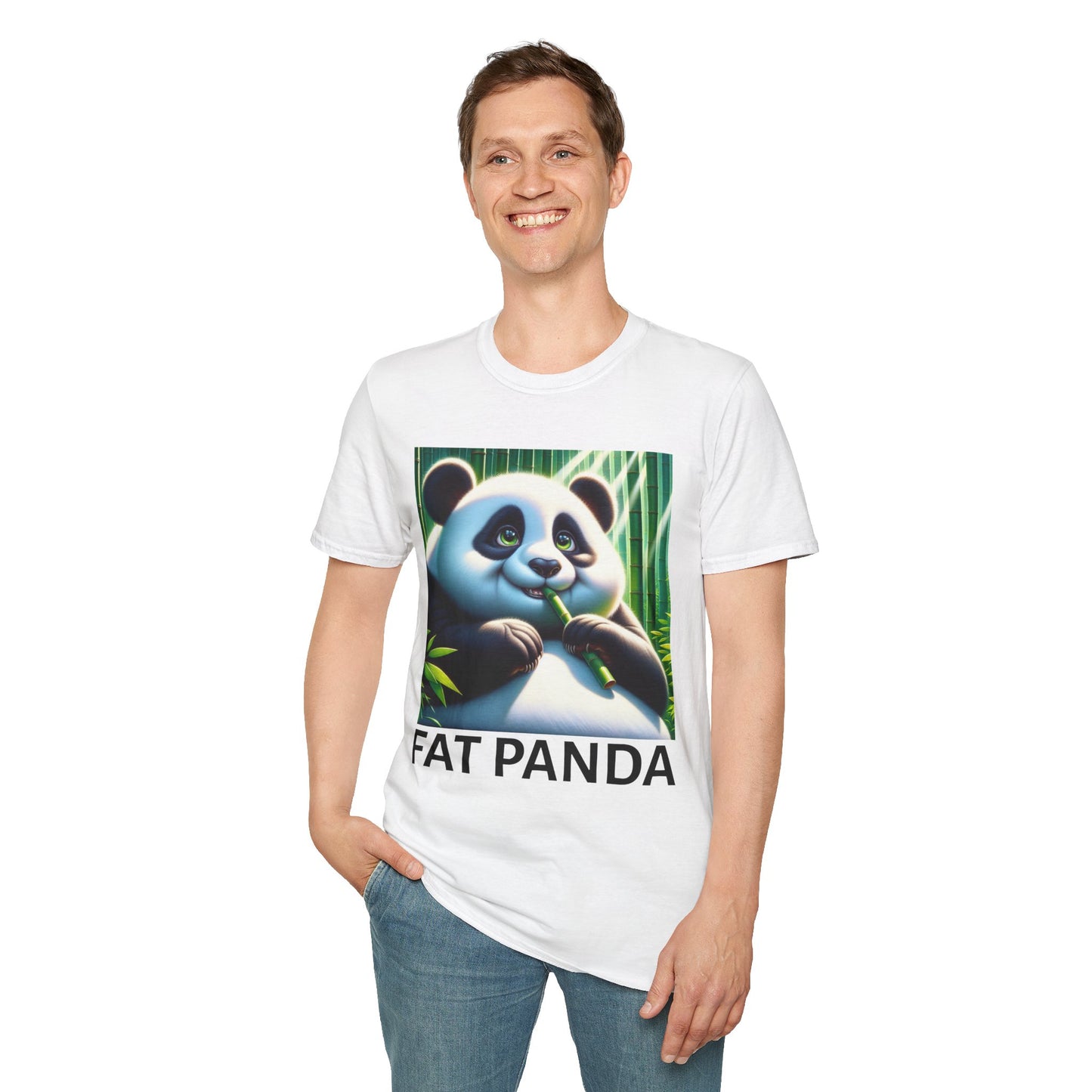 Fat Panda Unisex Softstyle T-Shirt - Cute Animal Tee for Panda Lovers, Gift Idea for Birthdays, Animal Lovers Apparel, Eco-Friendly [...]