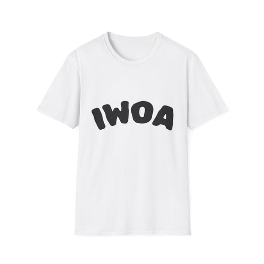 IWOA Unisex Softstyle T-Shirt - Playful Graphic Tee for Everyday Wear, Perfect for Gifts, Casual Outings, and Celebrations