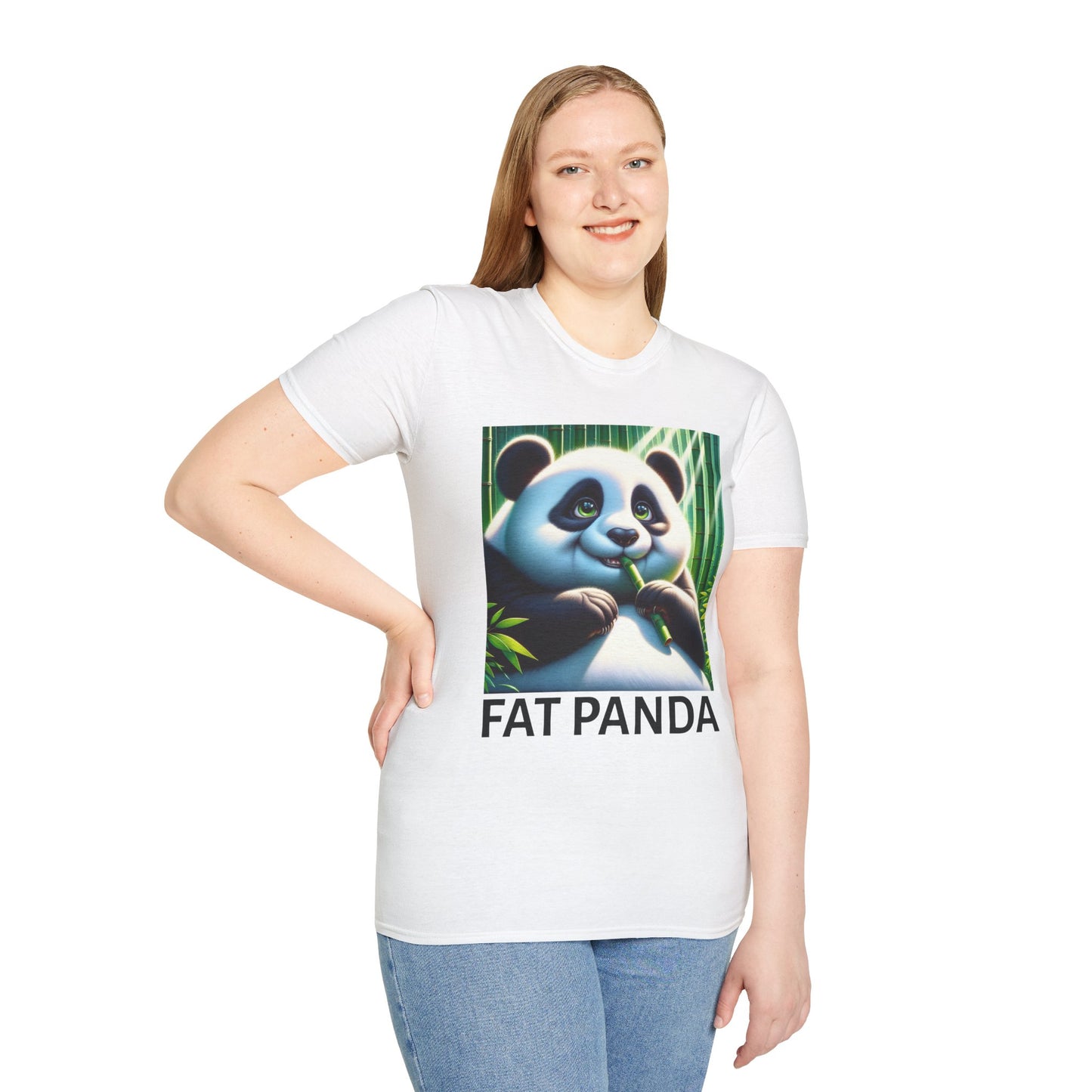Fat Panda Unisex Softstyle T-Shirt - Cute Animal Tee for Panda Lovers, Gift Idea for Birthdays, Animal Lovers Apparel, Eco-Friendly [...]