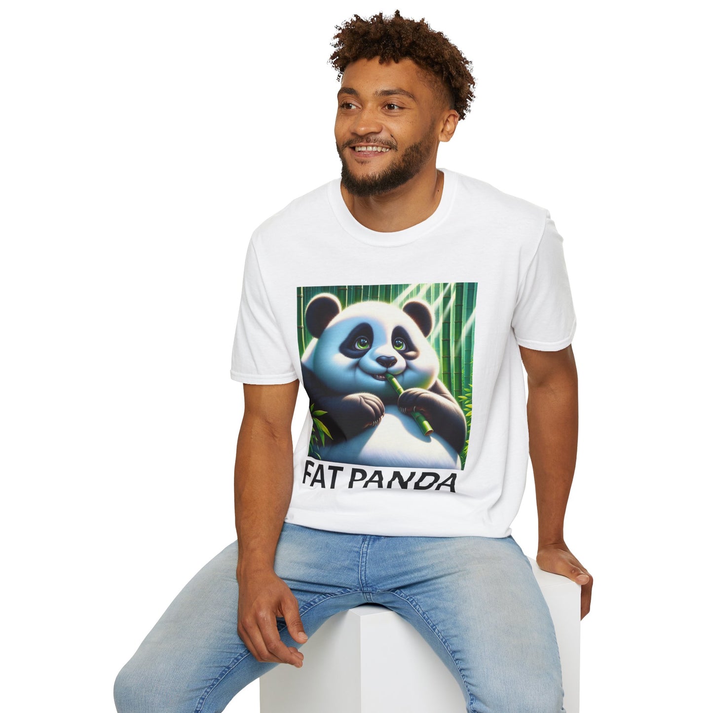 Fat Panda Unisex Softstyle T-Shirt - Cute Animal Tee for Panda Lovers, Gift Idea for Birthdays, Animal Lovers Apparel, Eco-Friendly [...]