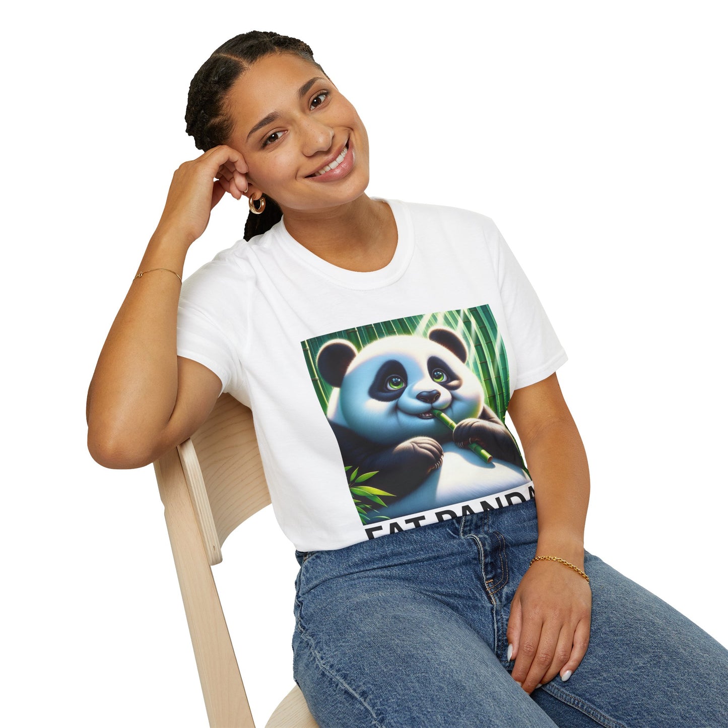 Fat Panda Unisex Softstyle T-Shirt - Cute Animal Tee for Panda Lovers, Gift Idea for Birthdays, Animal Lovers Apparel, Eco-Friendly [...]